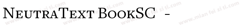 NeutraText BookSC◆字体转换